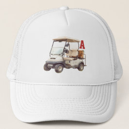Personalisierte Golfwagen-Club-Name-Trucker-Mütze  Truckerkappe