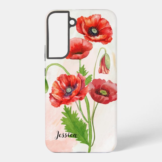 Personalisierte göttliche Aquarellpfropfen drucken Samsung Galaxy Hülle (Rückseite)