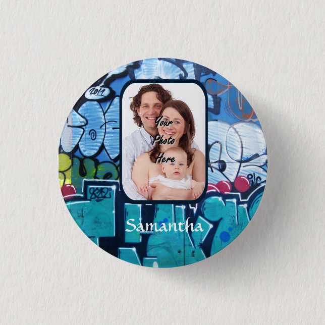 Personalisierte Graffiti Button (Vorderseite)