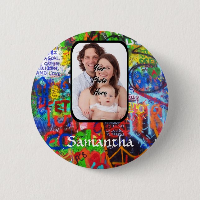 Personalisierte Graffiti Button (Vorderseite)