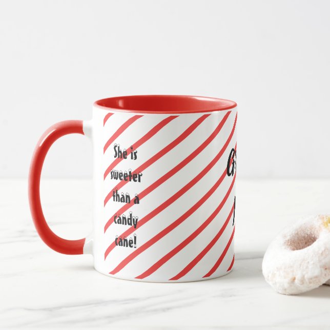 Personalisierte Gramm WeihnachtsTassen- Tasse (Mit Donut)