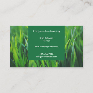 Personalisierte GrasVisitenkarte Platzkarte