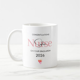 Personalisierte Gratulation zur Krankenpfleger-Abs Kaffeetasse
