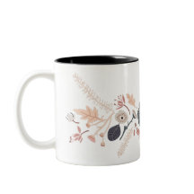 Personalisierte graublaue Pfirsichblüte mit Name