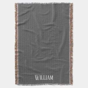Personalisierte graue Pinstreifen Decke