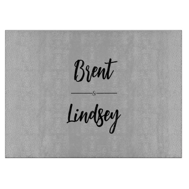 PERSONALISIERTE Grauschnecke Schneidebrett (Vorderseite)