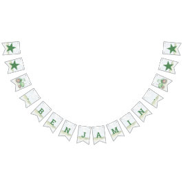 Personalisierte Green Tracer Theme Bunting Flags Wimpelkette