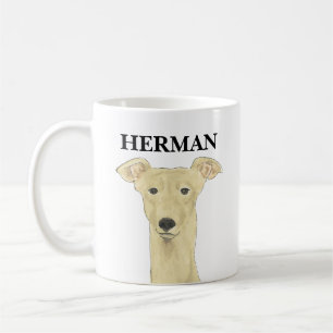 Personalisierte Greyhound Dog Getränke Coaster Kaffeetasse