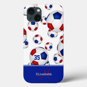personalisierte griechisch-blaue Fußballbälle Case-Mate iPhone Hülle