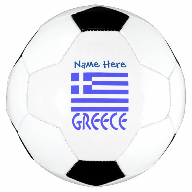 Personalisierte griechische Flagge Fußball (Vorderseite)