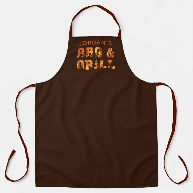 Personalisierte GRILLEN & GRILL Schürze (Vorderseite)