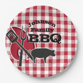 Personalisierte GRILLEN Picnic Disposable Teller