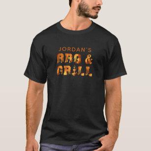 Personalisierte GRILLEN und GRILL Flammen T-Shirt