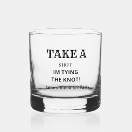 Personalisierte Grooms Bachelor Party Whiskyglas