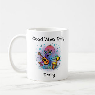 Personalisierte Groovy Octopus Tasse - Retro Hippi