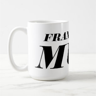 Personalisierte große riesige Kaffee-Tasse des Kaffeetasse