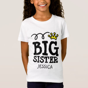 Personalisierte große Schwester zum Shirt für ä