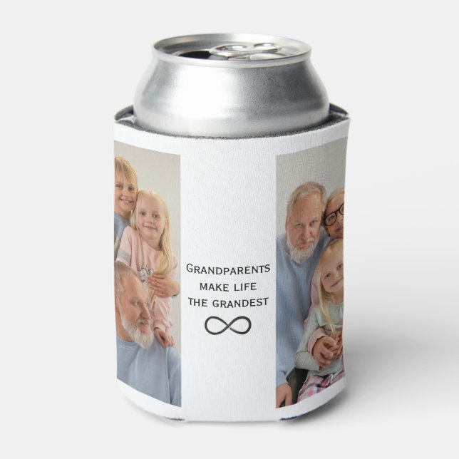 Personalisierte Großeltern Foto & Can Cooler Dosenkühler (Kanne Vorderseite)