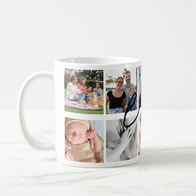 Personalisierte Großkinder Fotokollage Tasse (Links)