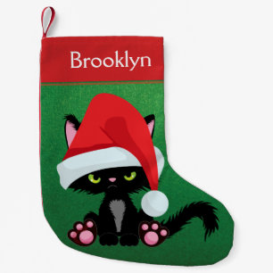 Personalisierte Grouchenkatze Kleiner Weihnachtsstrumpf