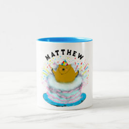 Personalisierte Groundhog Day Zwei-Tone-Kaffee-Tas Zweifarbige Tasse