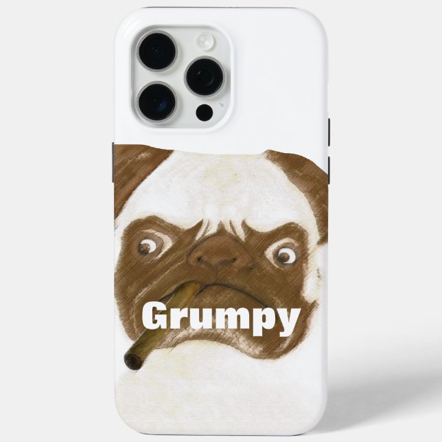 Personalisierte Grumpy Puggy mit Cigar title_seo2 (Rückseite)