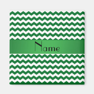 Personalisierte grüne Namenssparren Magnet