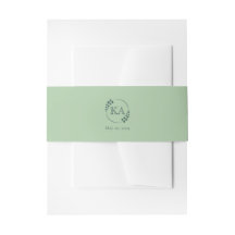 Personalisierte Grüne und Monogramm Hochzeit