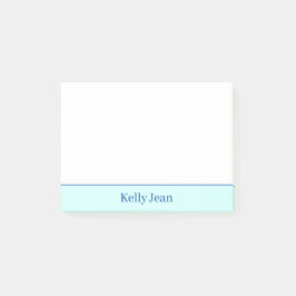 PERSONALISIERTE grüne und weiße Noten Post-it Klebezettel