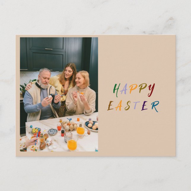 Personalisierte Grußkarte für Ostern Feiertagspostkarte (Vorderseite)