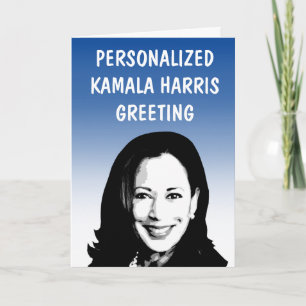 Personalisierte Grußkarte Kamala Harris Karte