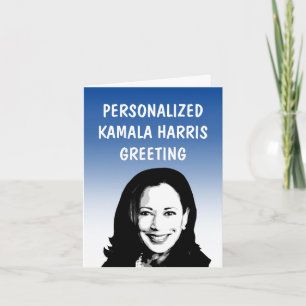Personalisierte Grußkarte Kamala Harris Karte