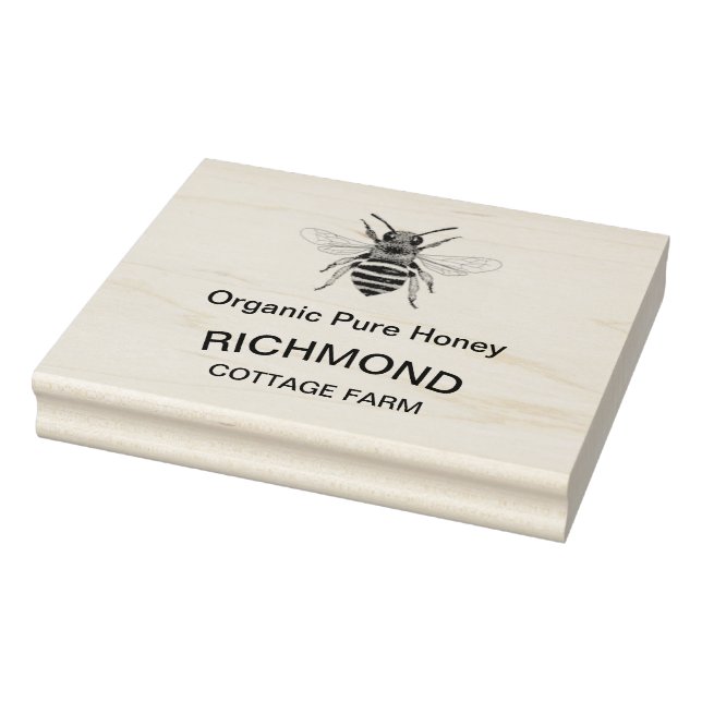Personalisierte Gummi-Briefmarke - Bio, reiner Hon Gummistempel (Stempel)
