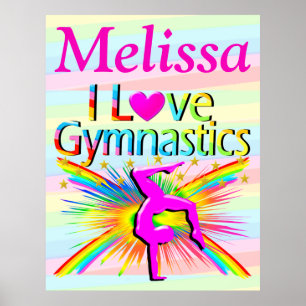 PERSONALISIERTE GYMNASTICS-LIEBE FÜR POSTER