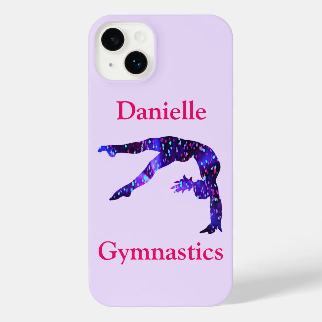 Personalisierte Gymnastik iPhone 14 Plus Hülle (Rückseite)