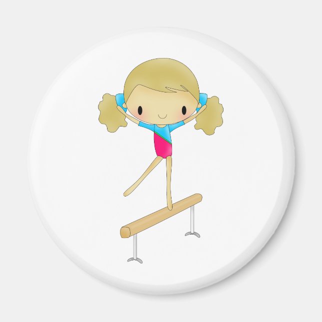 Personalisierte Gymnastikgeschenke und Zubehör Magnet (Vorne)