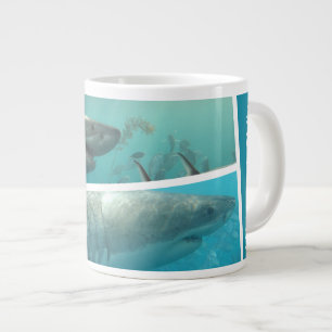 Personalisierte Haie Australien Ozeanfotolage Jumbo-Tasse