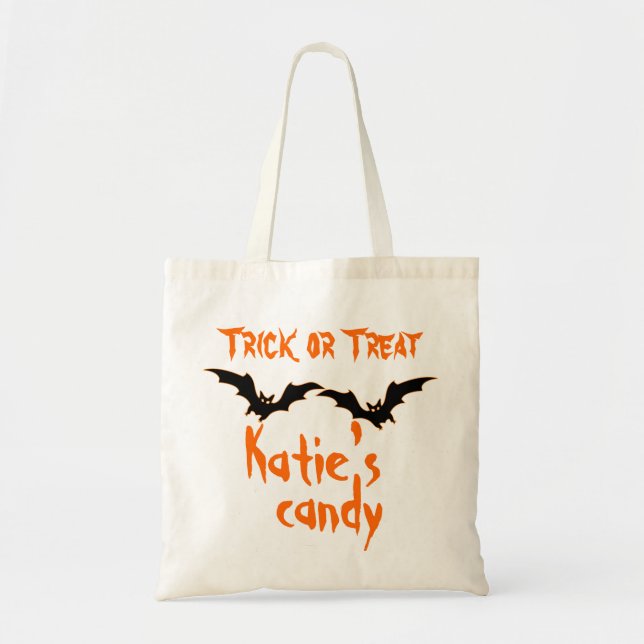 Personalisierte Halloween Candy Bag Tragetasche (Vorne)