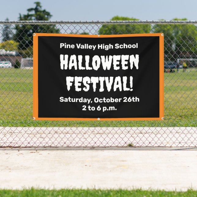 Personalisierte Halloween-Festivalbanner Banner (InSitu)