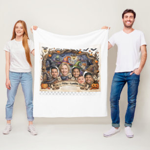 Personalisierte Halloween-Foto-Decke Spukwitz Fleecedecke