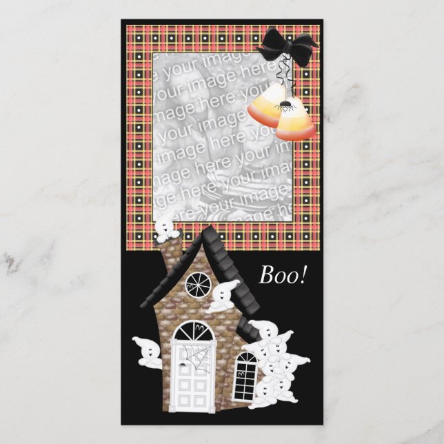 Personalisierte Halloween-Fotokarten (Vorderseite)