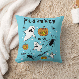 Personalisierte Halloween-Geister, Pumpkins und Sp Kissen
