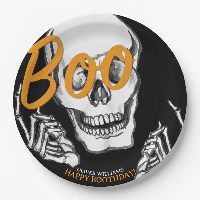 Personalisierte Halloween Paper-Teller Pappteller (Vorderseite)