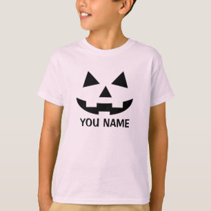 Personalisierte Halloween Pumpkin-Kürbislaterne T-Shirt