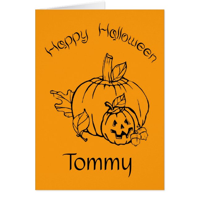 Personalisierte Halloween Pumpkins (Vorne)