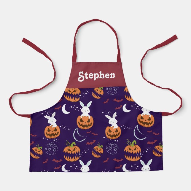 Personalisierte Halloween-Schürze für Kinder Schürze (Vorderseite)