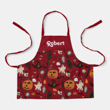 Personalisierte Halloween-Schürze für Kinder