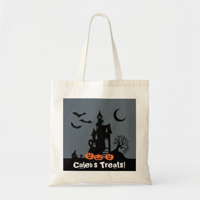 Personalisierte Halloweentrick-oder Tragetasche (Vorne)
