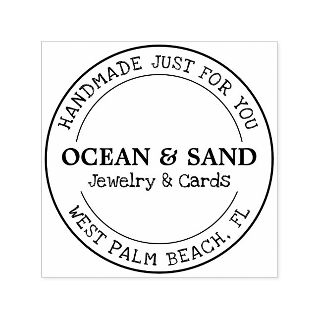 Personalisierte Handarbeit für Sie Permastempel (Design)