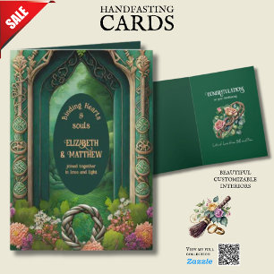 PERSONALISIERTE HANDFASTING IRISH CELTIC WISSEN KARTE